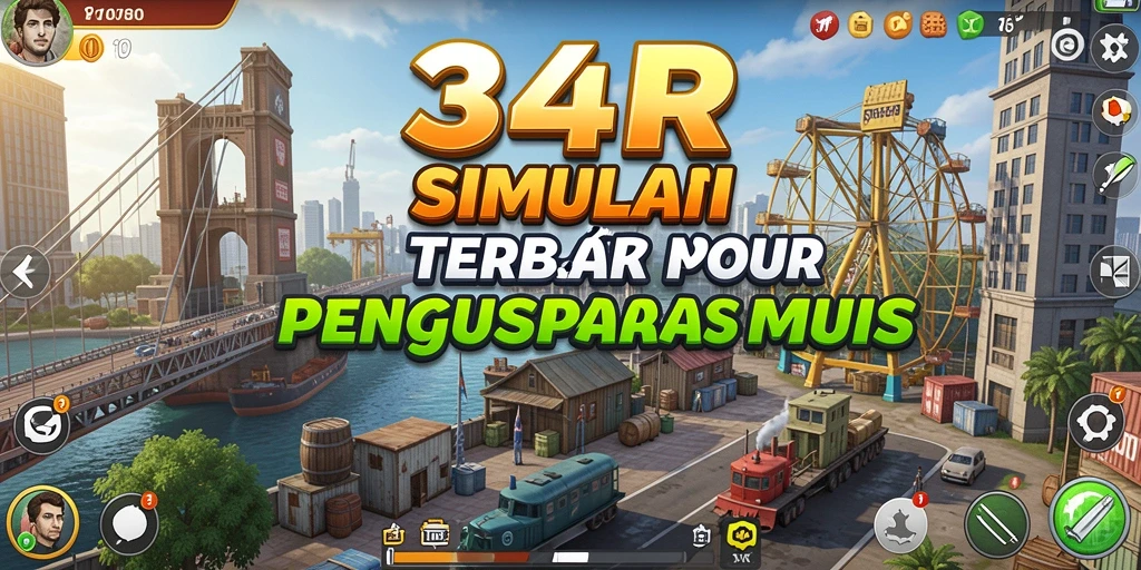 Tangkapan layar <strong>34R</strong> menampilkan aksi pengelolaan bisnis yang mendebarkan.