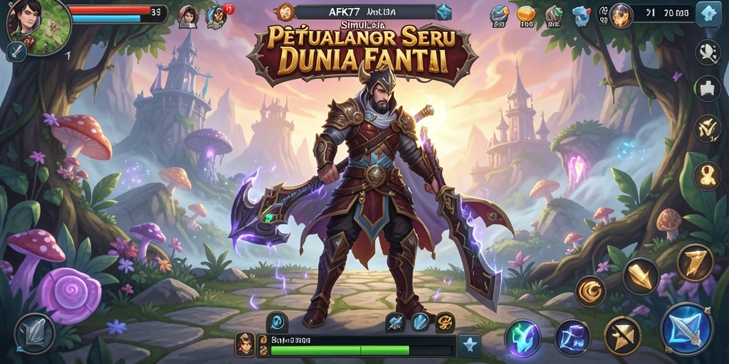 Tampilan gameplay AFK77 yang menakjubkan dan mendalam.