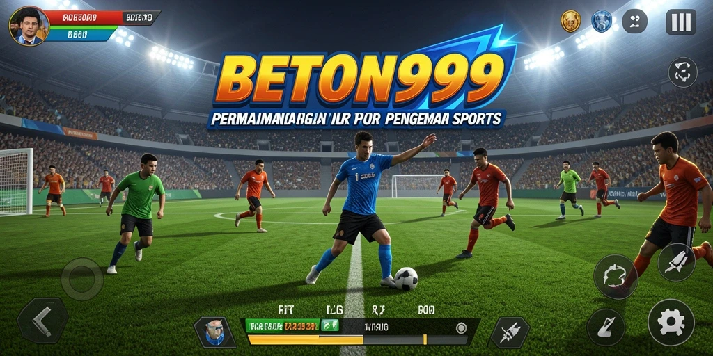 Tangkapan layar BETON999 menampilkan aksi olahraga yang mendebarkan.