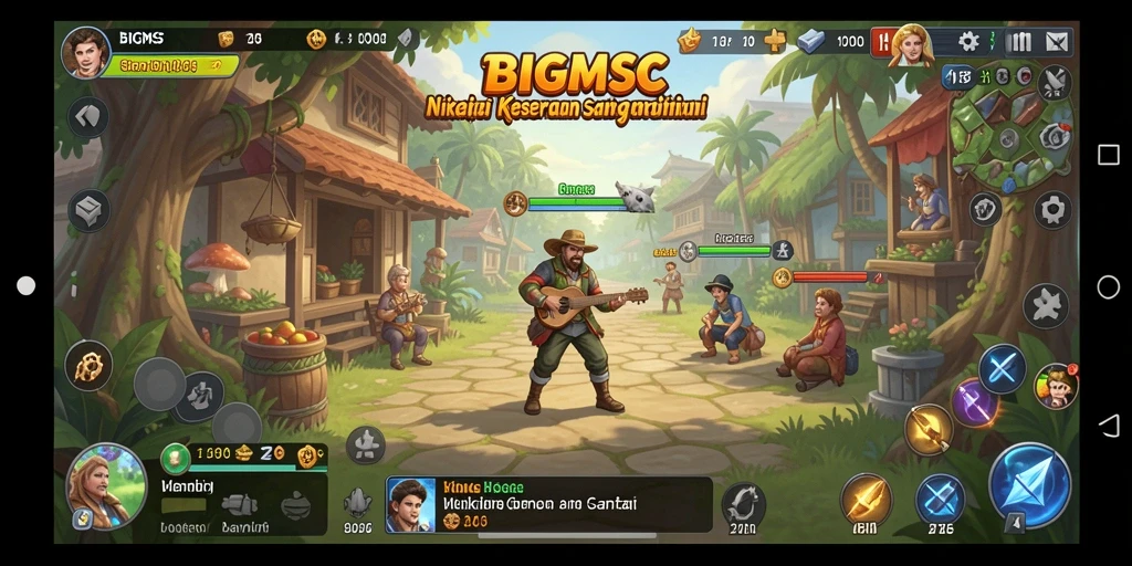 Tampilan keseruan gameplay <strong>BIGMSG</strong> yang penuh warna dan menarik.