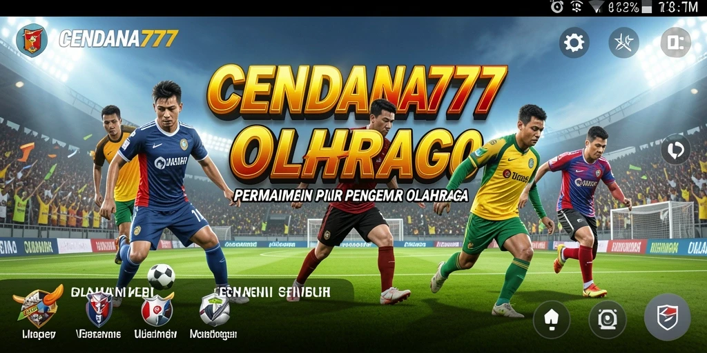 Screenshot gameplay CENDANA777 menampilkan aksi olahraga yang mendebarkan.