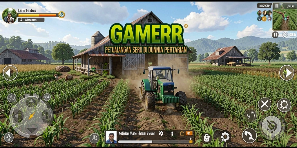 Tampilan menarik dari gameplay GAMERP yang penuh warna.