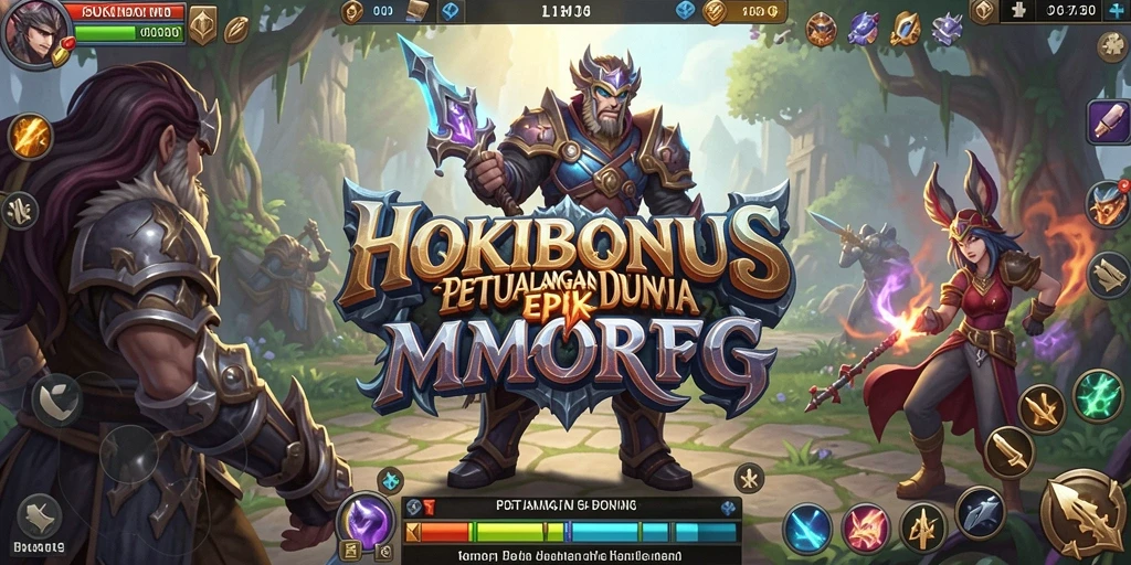 Screenshot HOKIBONUS menunjukkan aksi pertempuran yang mendebarkan.