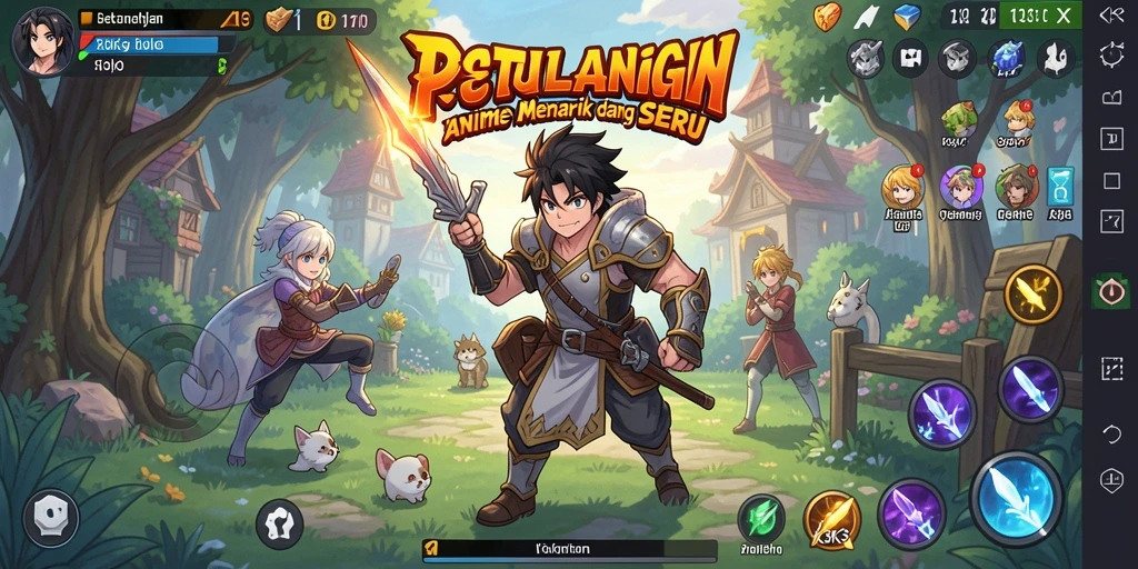 Gameplay seru K3K3 dengan karakter anime ikonik.