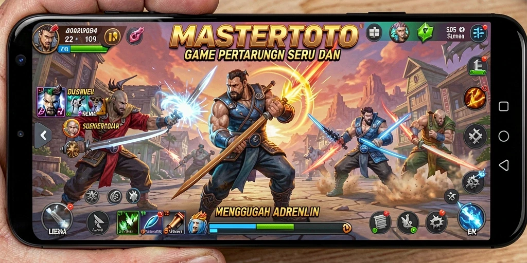 Gameplay seru MASTERTOTO dengan pertarungan epik antar karakter.