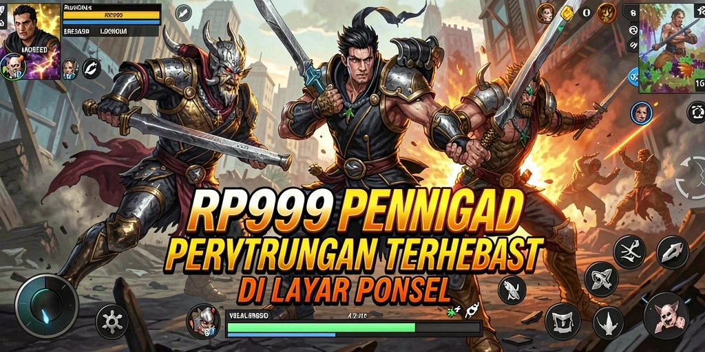Screenshot gameplay RR999 menampilkan pertarungan mendebarkan dengan karakter beraksi.