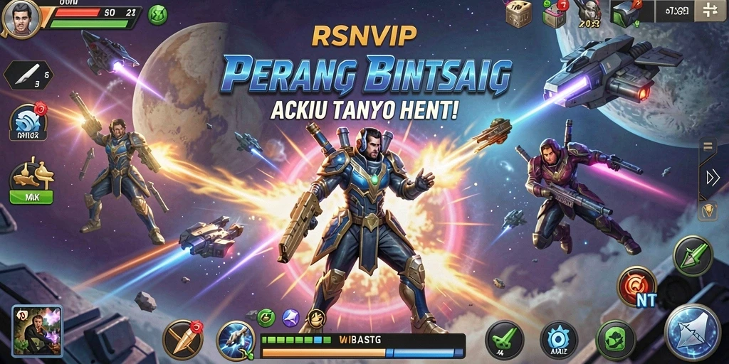 Tampilan aksi seru dalam RSNVIP dengan pertarungan yang mendebarkan.