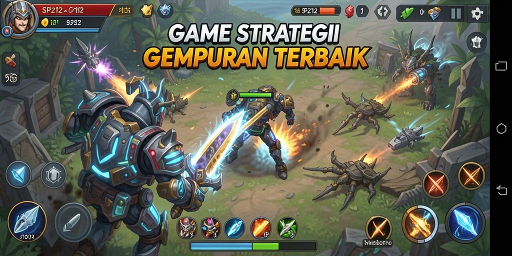 Screenshot gameplay SP212 yang menunjukkan aksi pertempuran menarik.