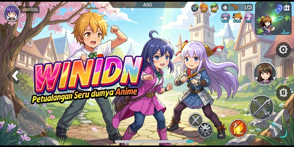 Tampilan gameplay WINIDN yang menakjubkan dan interaktif.